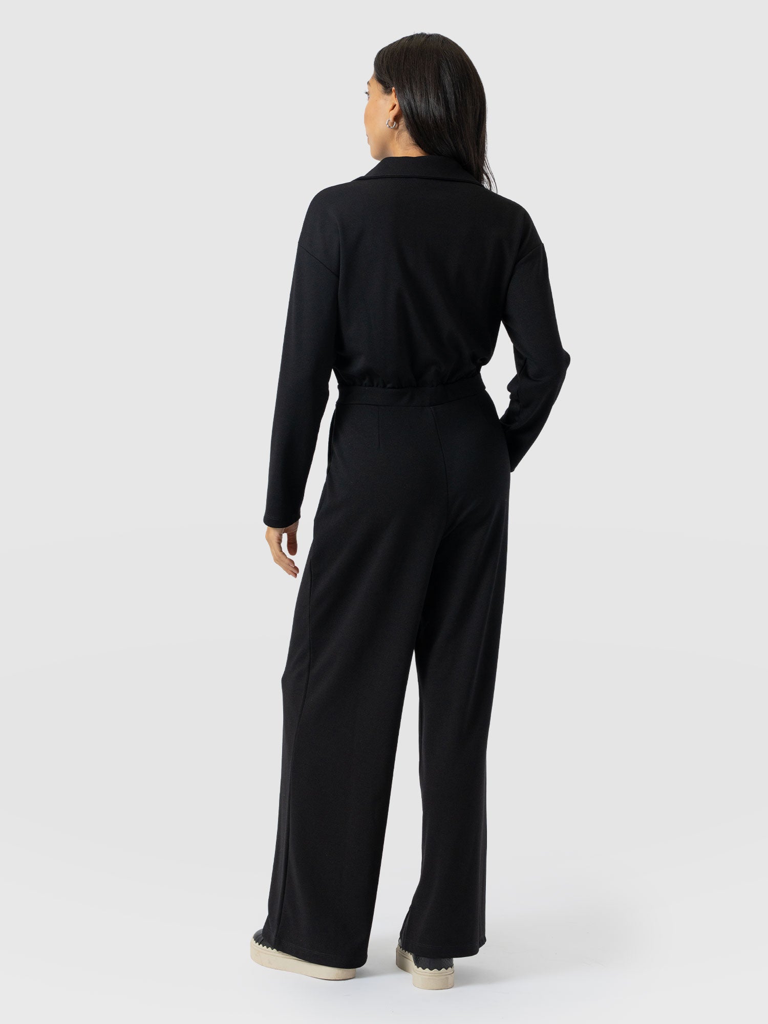 Keller Long Sleeve Jumpsuit - Black