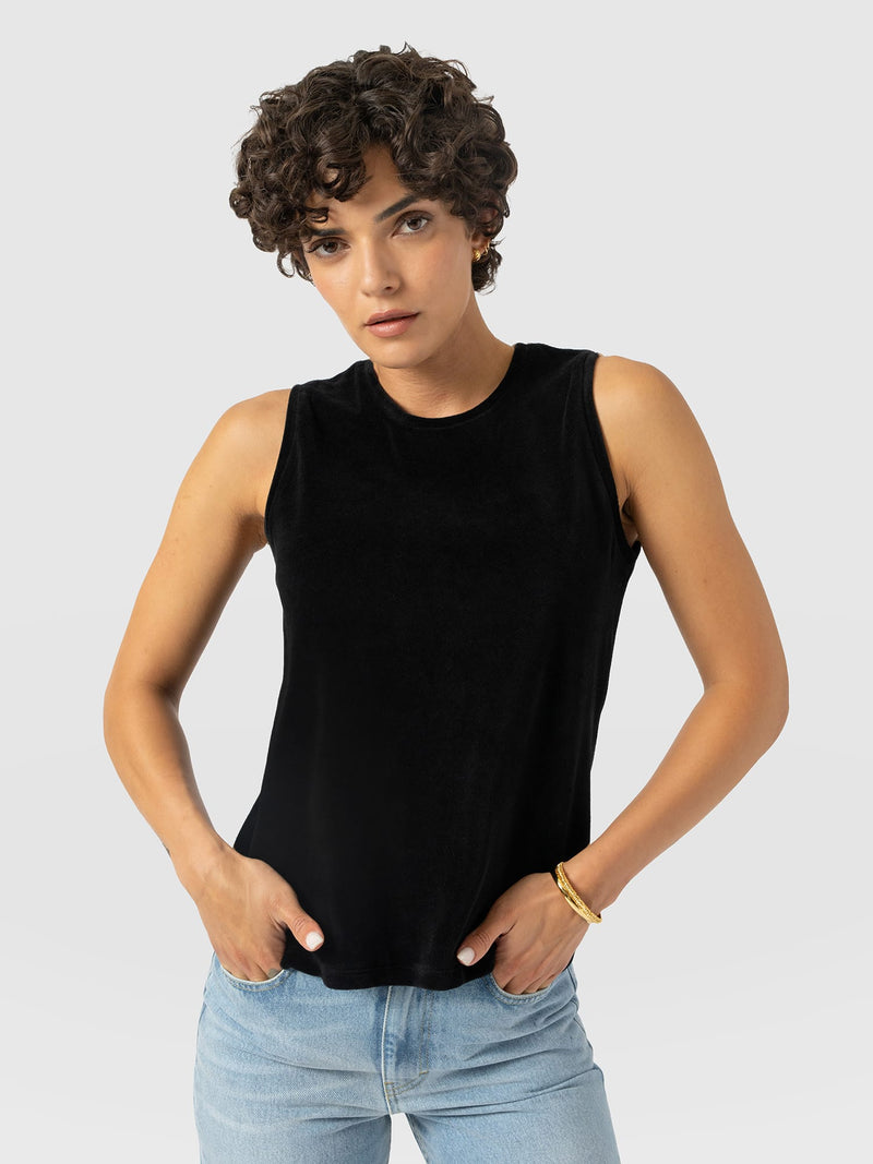 Keller Vest - Black Velvet