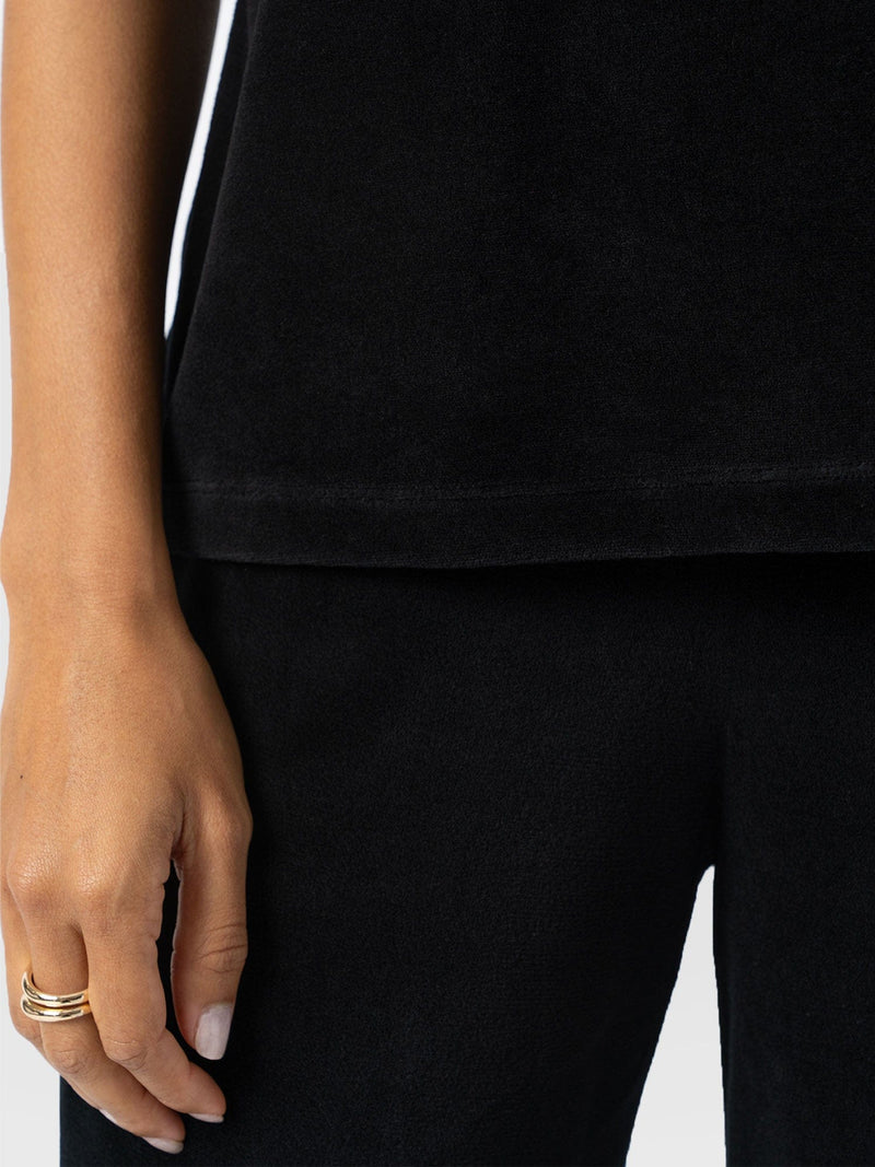 Keller Vest - Black Velvet