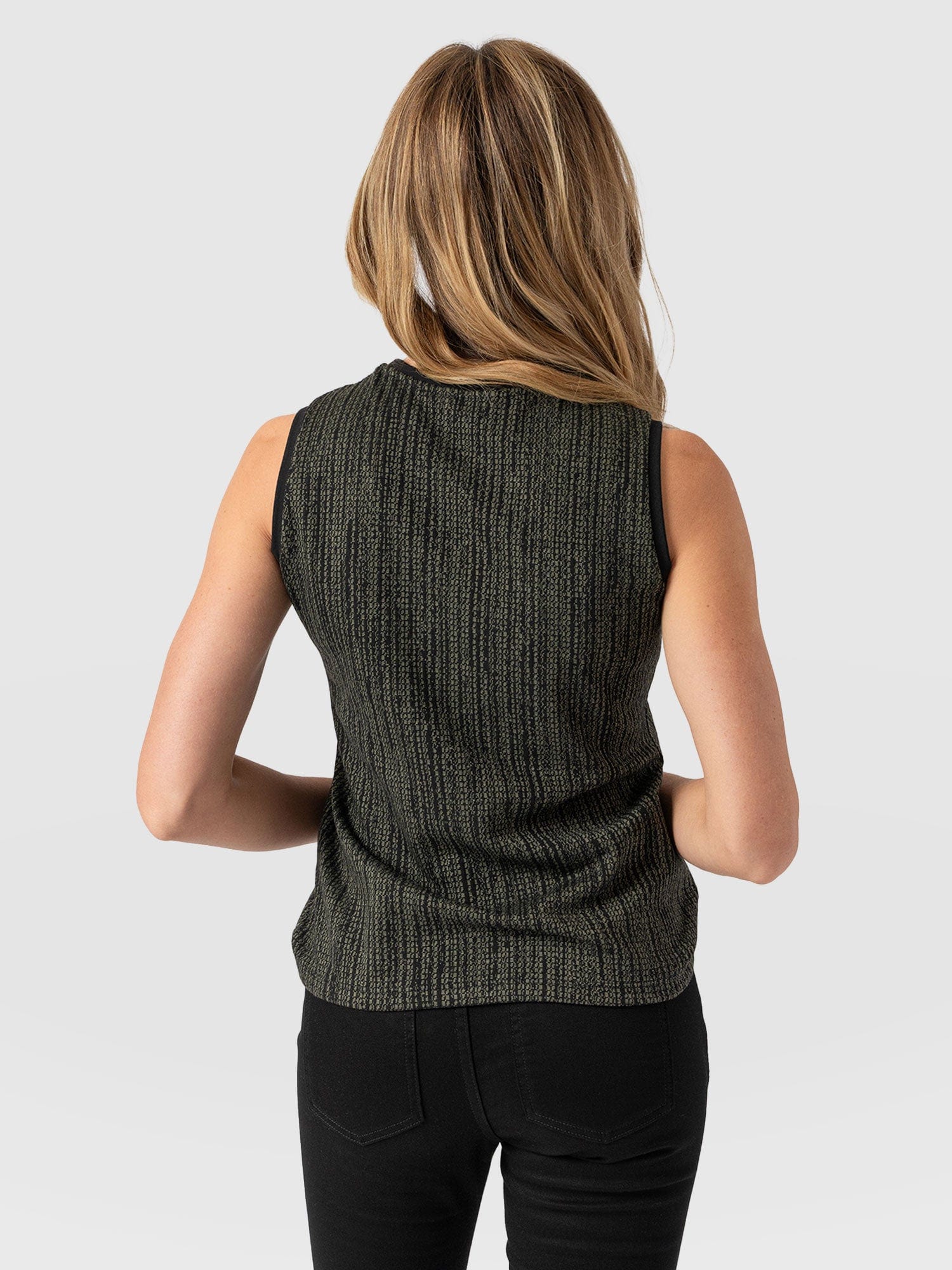 Keller Vest Green Texture - Women's Vests | Saint and Sofia® UK