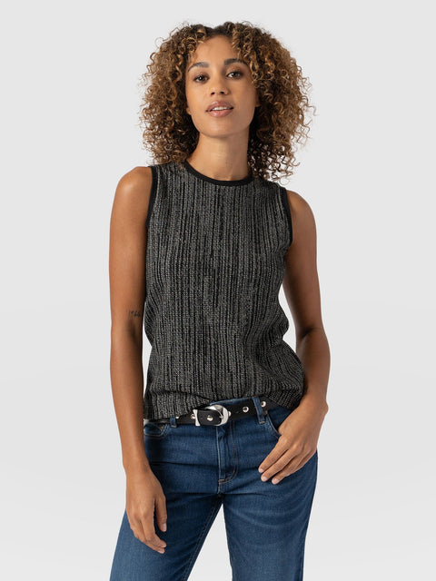 Keller Vest Grey/Black - Women's Vests | Saint + Sofia® UK