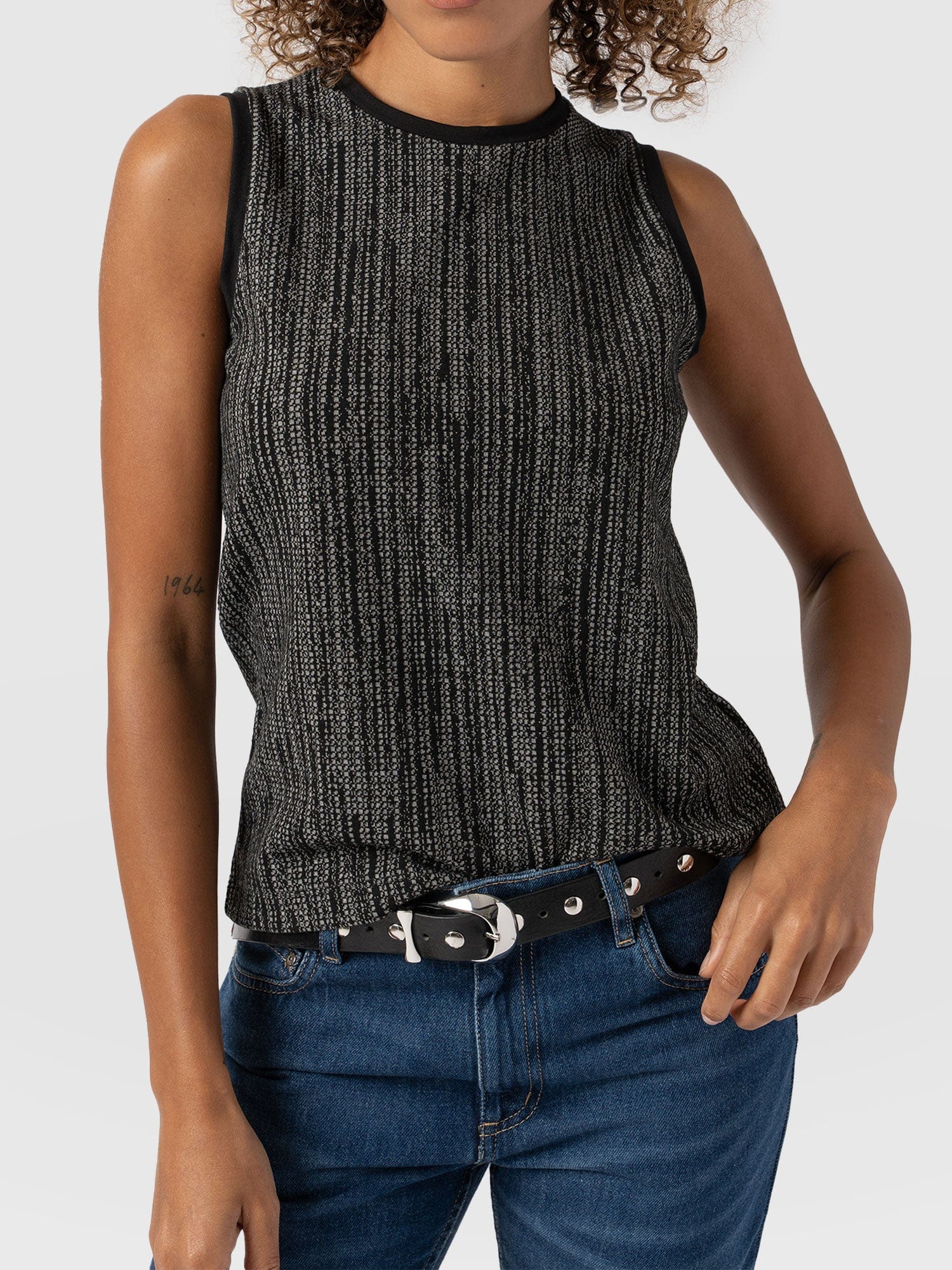 Keller Vest Grey/Black - Women's Vests | Saint + Sofia® UK