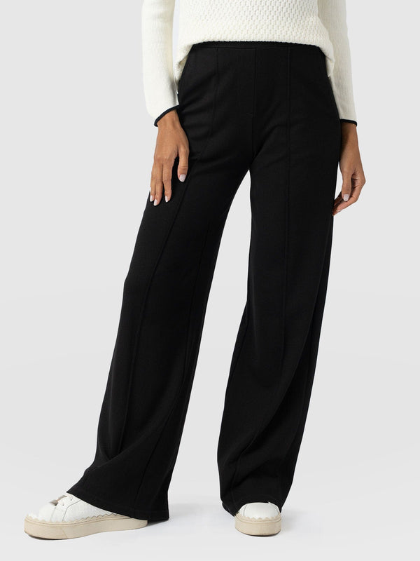 Keller Wide Leg Pant - Black
