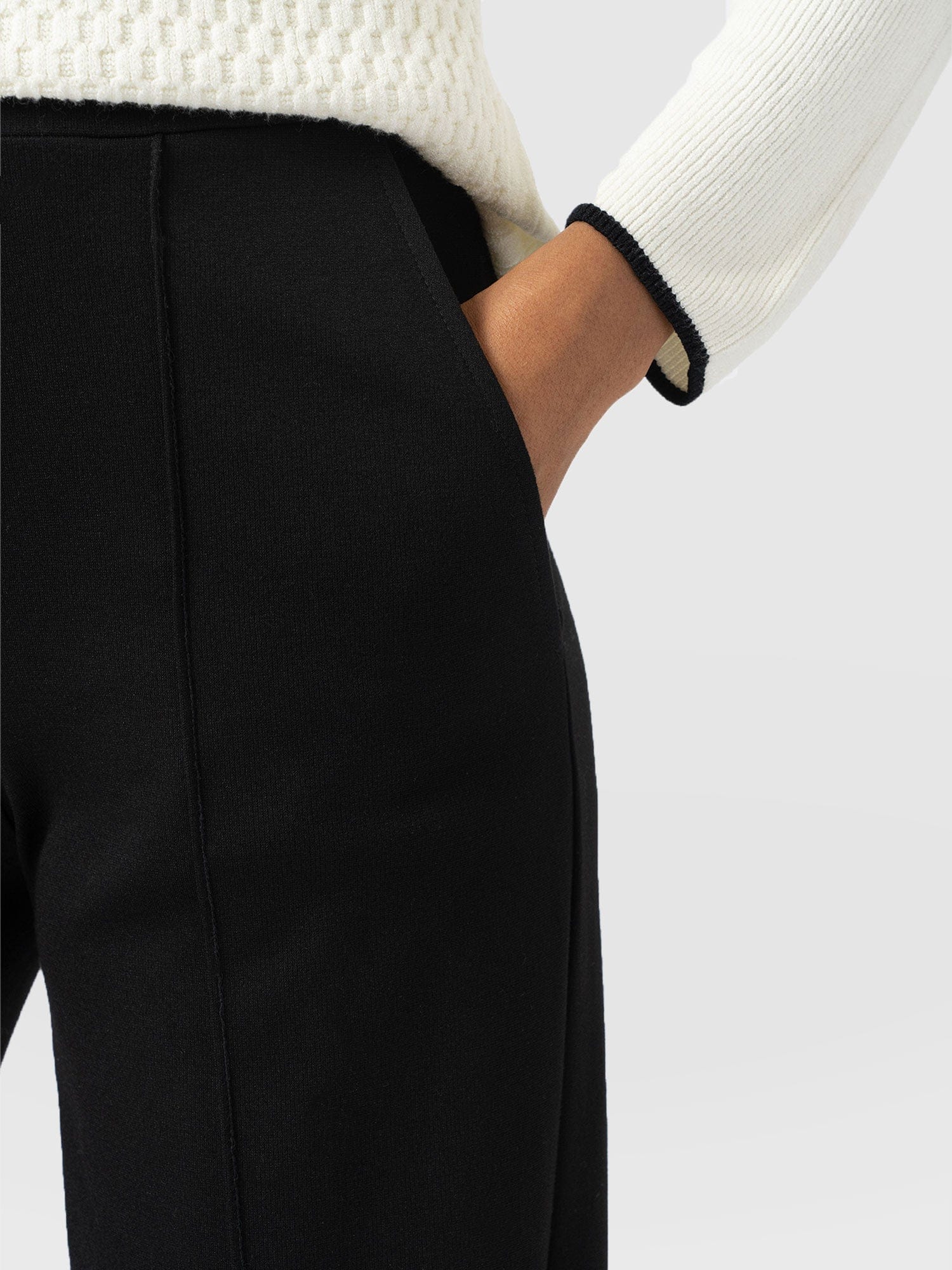 Keller Wide Leg Pant - Black