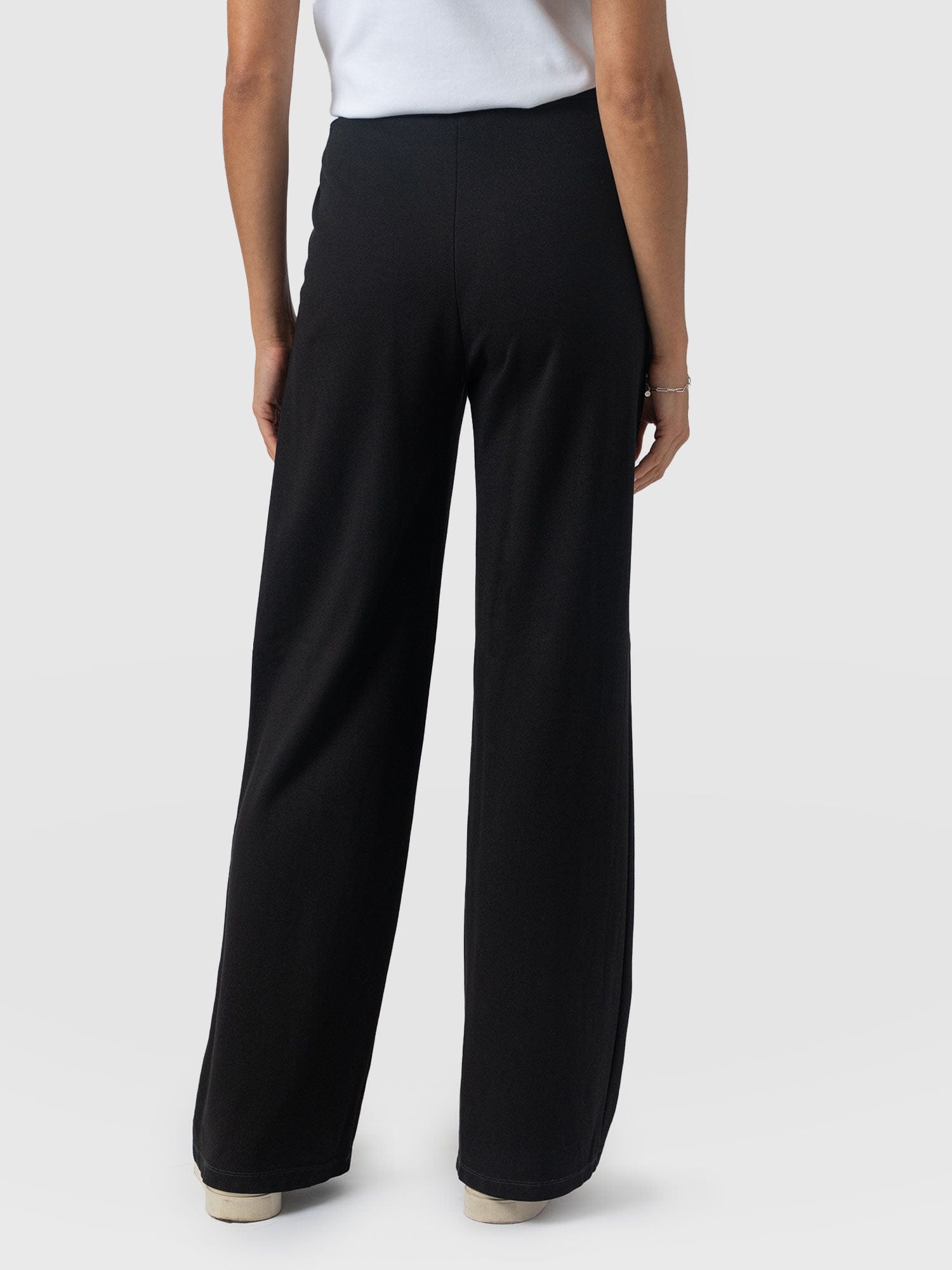 Keller Wide Leg Pant Black - Women's Trousers | Saint + Sofia® UK