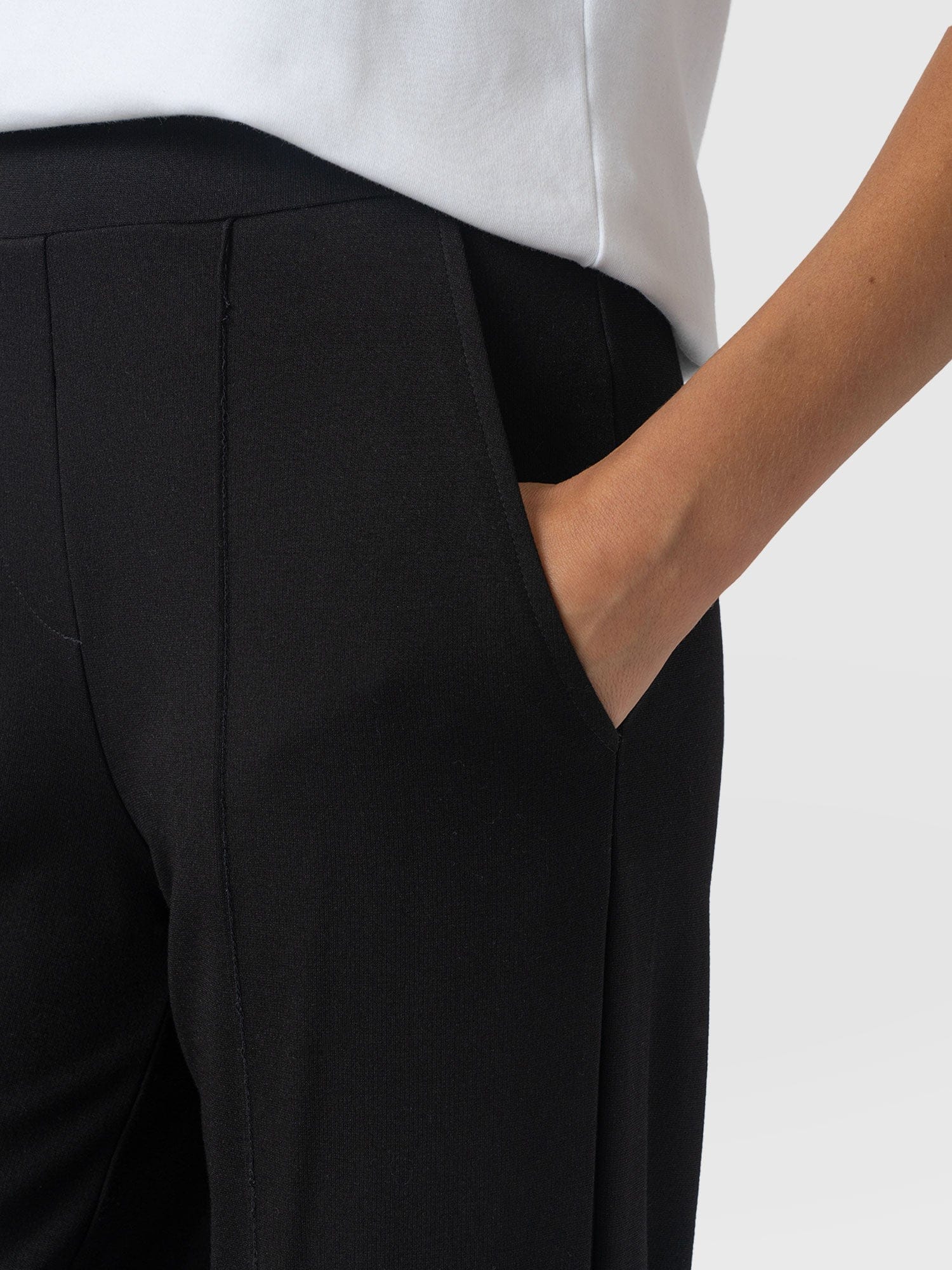 Keller Wide Leg Pant Black - Women's Trousers | Saint + Sofia® UK