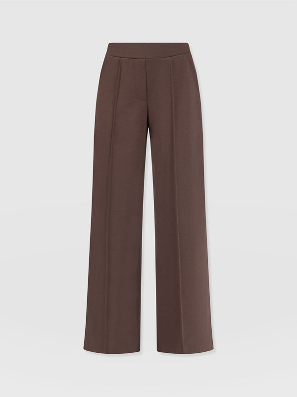 Keller Wide Leg Pant - Brown