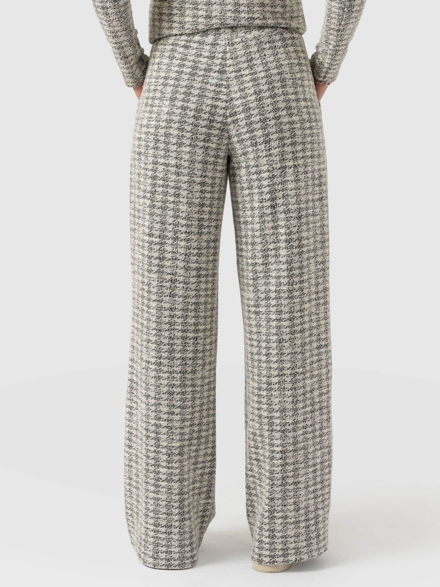 Keller Wide Leg Pant - Cream Boucle