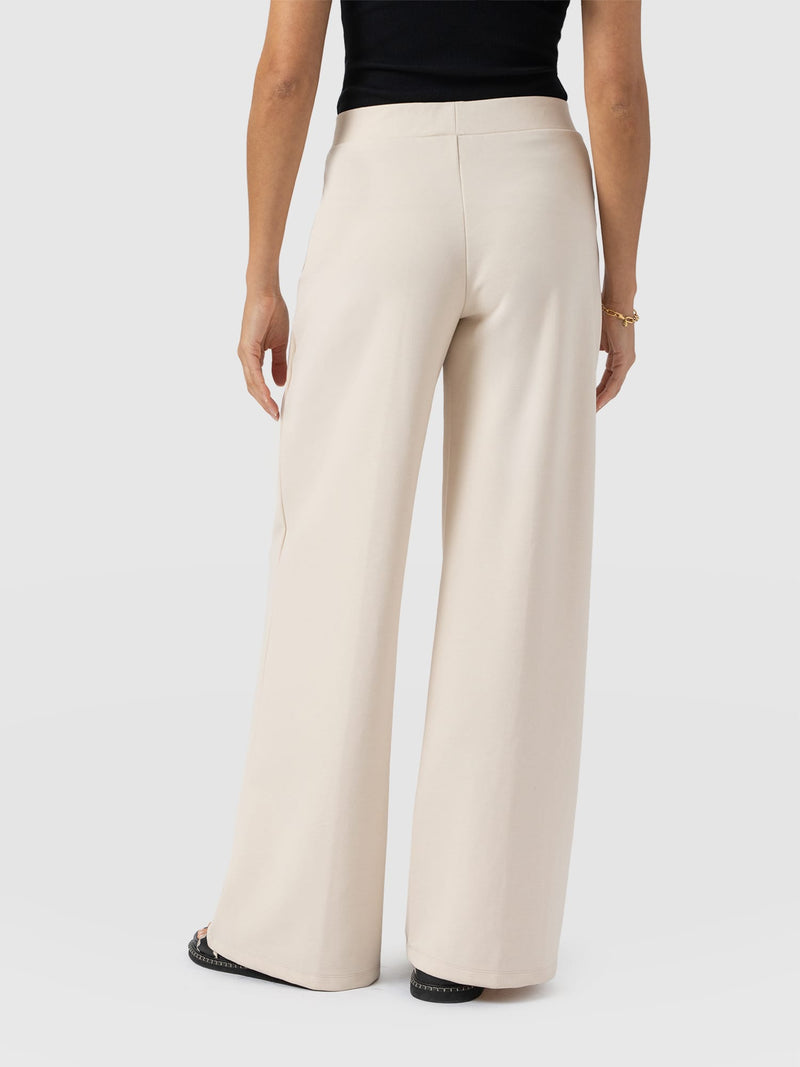Keller Wide Leg Pant - Cream
