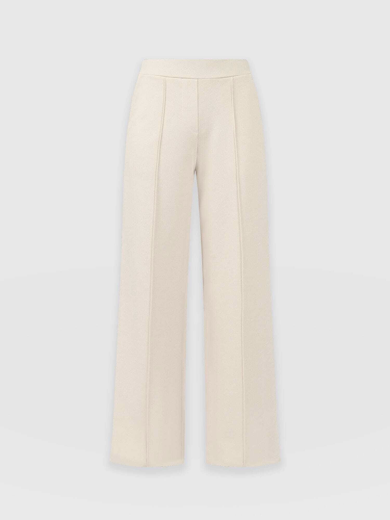 Keller Wide Leg Pant - Cream