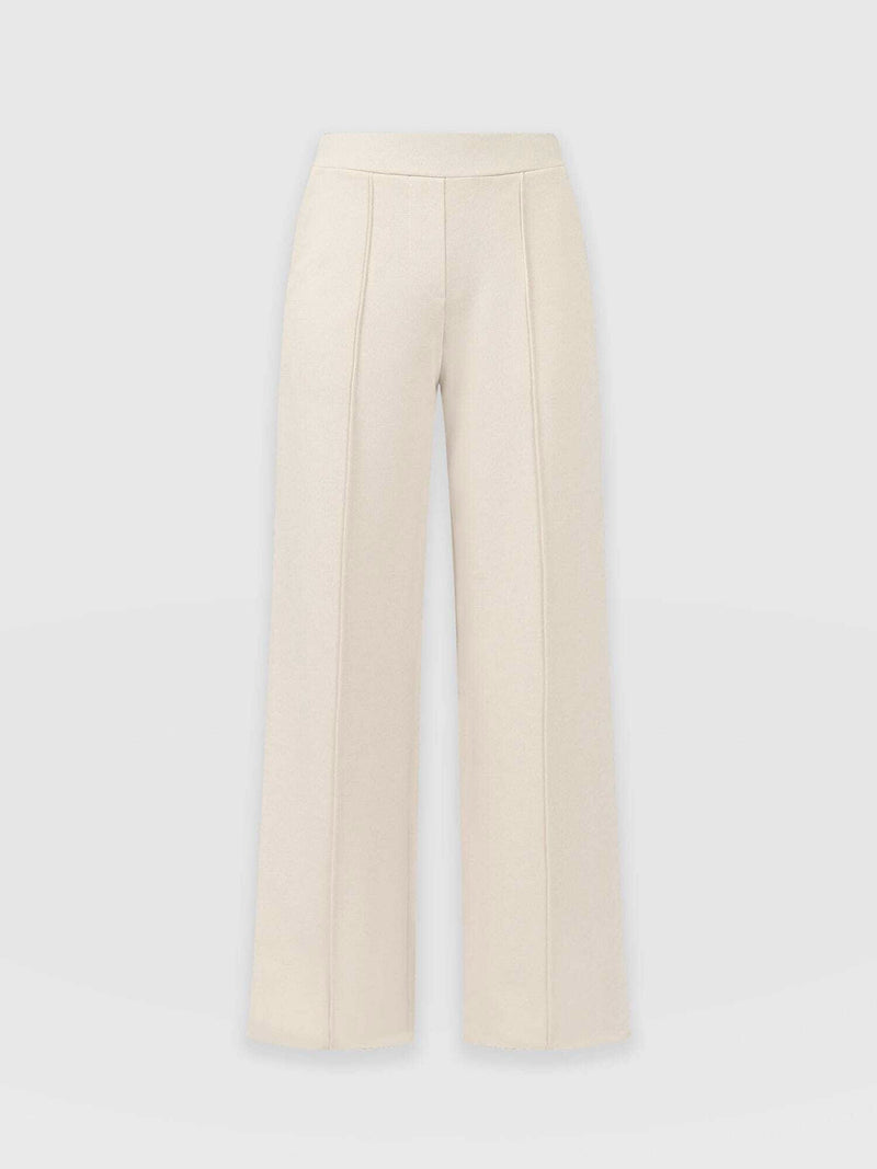 Keller Wide Leg Pant - Cream