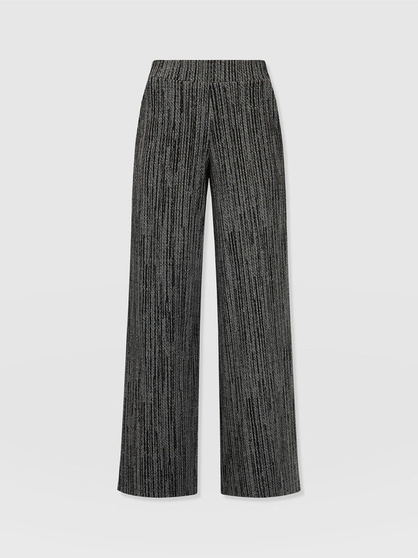 Keller Wide Leg Pant - Grey/Black