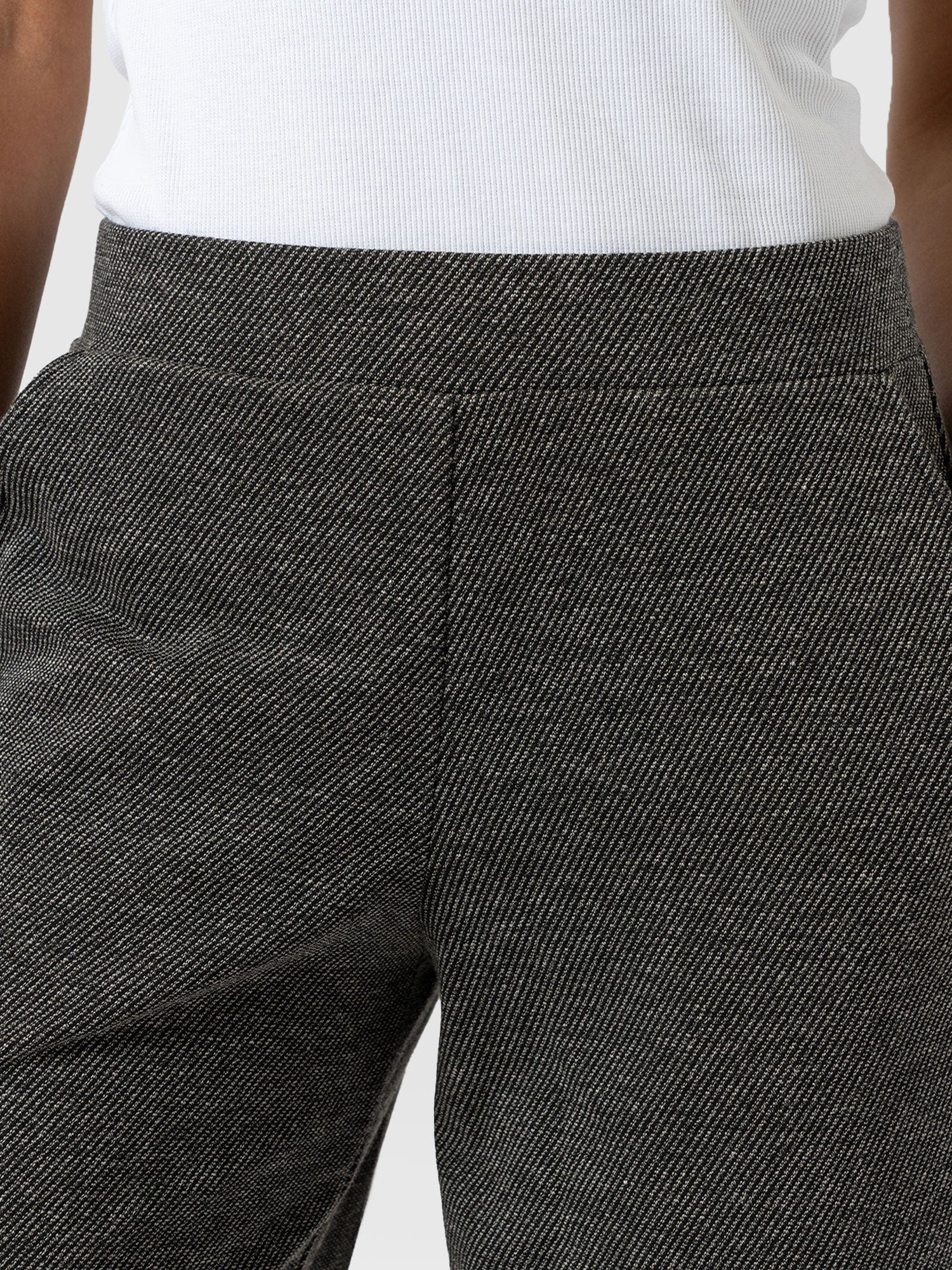 Keller Wide Leg Pant - Grey Twill