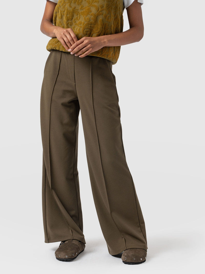 Keller Wide Leg Pant - Khaki