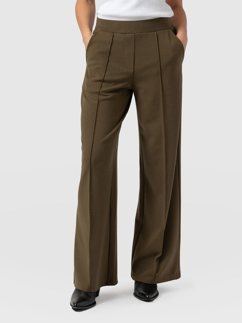 Keller Wide Leg Pant - Khaki