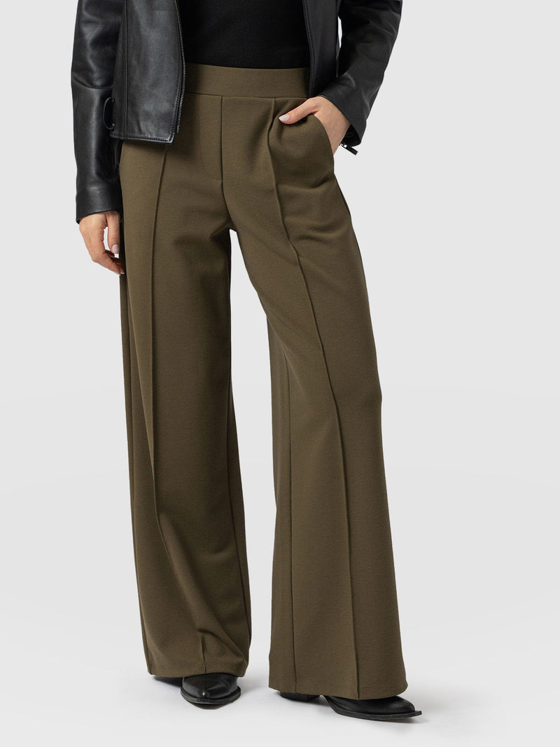 Keller Wide Leg Pant - Khaki