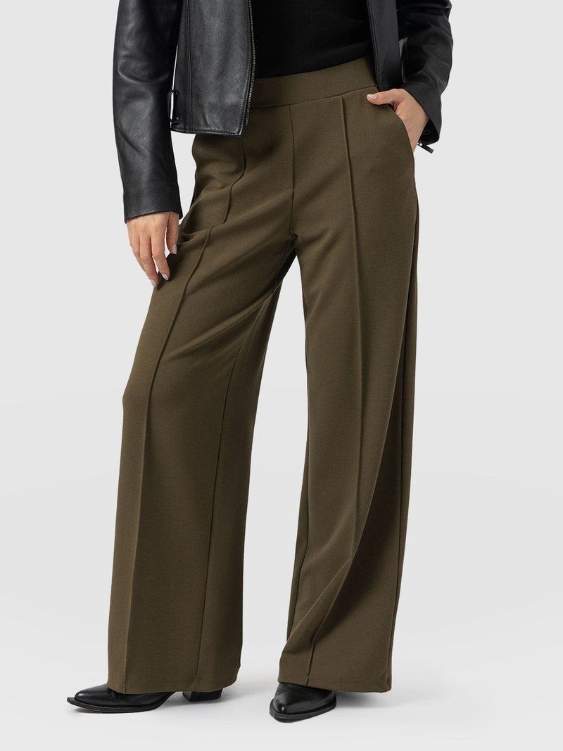 Keller Wide Leg Pant - Khaki