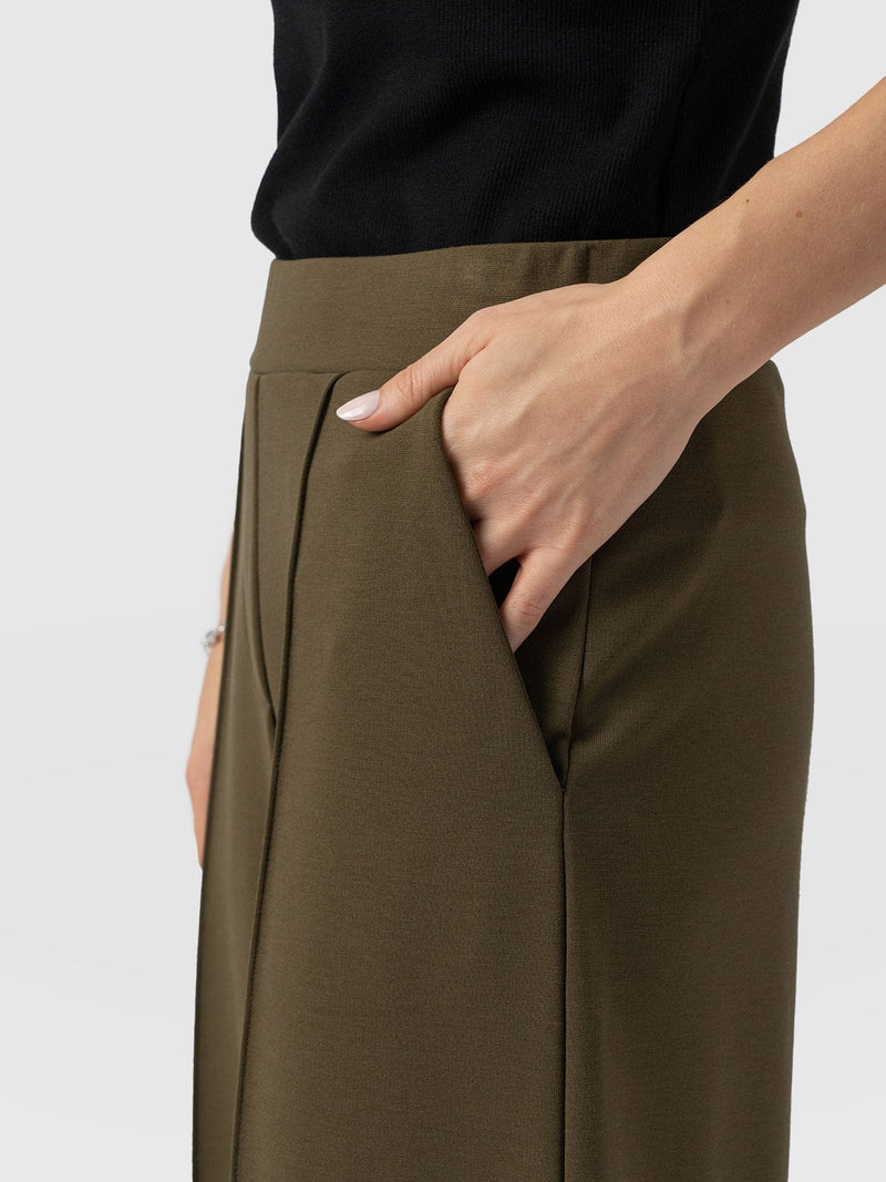 Keller Wide Leg Pant - Khaki