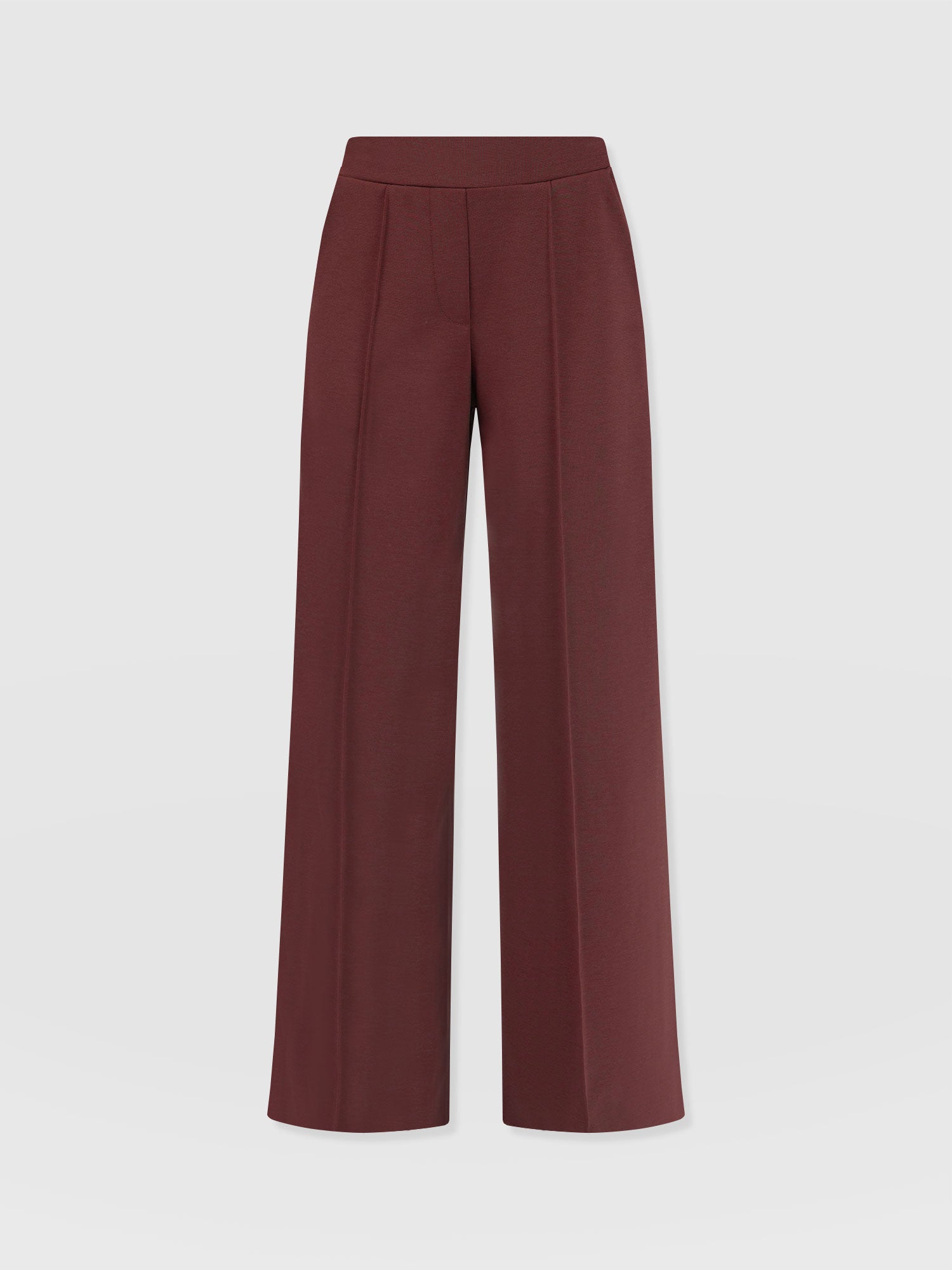 Keller Wide Leg Pant Maroon - Women's Trousers | Saint + Sofia® UK