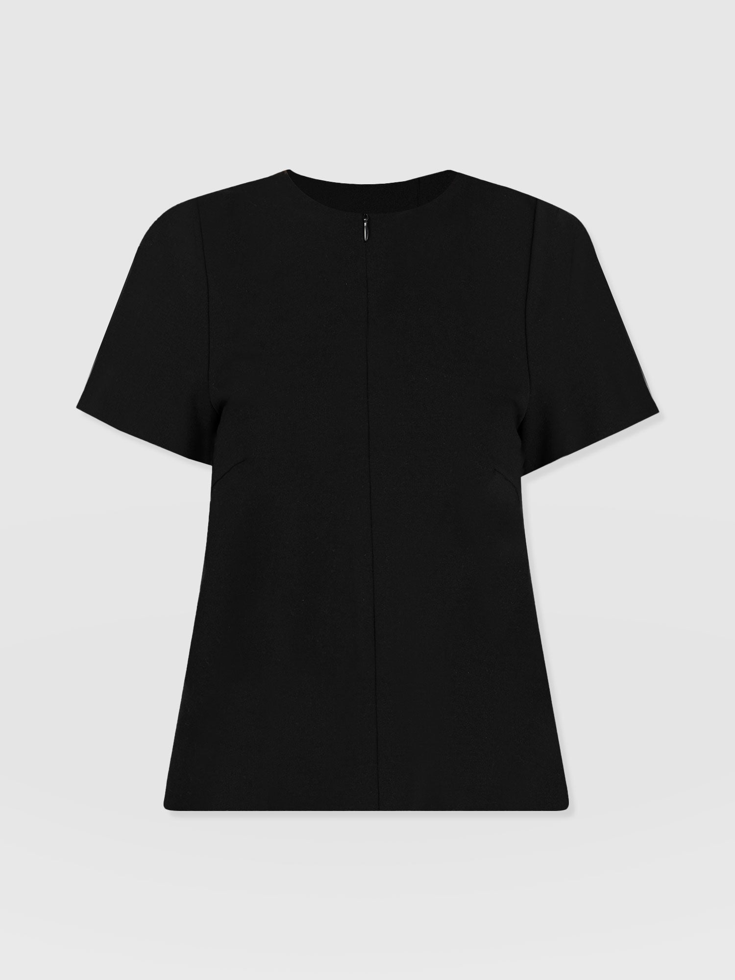 Keller Zip Up Tee Black - Women's T-Shirts | Saint + Sofia® UK