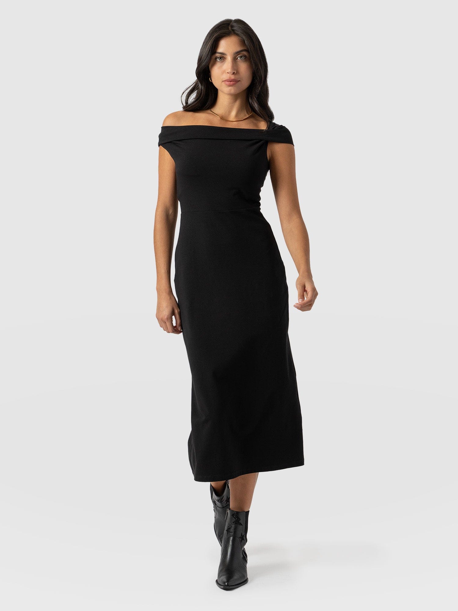 Kelsea Midaxi Dress - Black