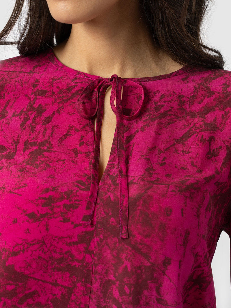 Kristen Blouse - Pink Marble