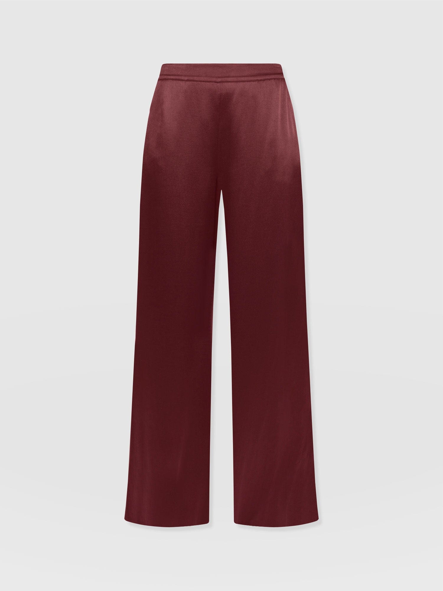 Langley Wide Leg Pant Maroon - Women's Trousers | Saint + Sofia® UK