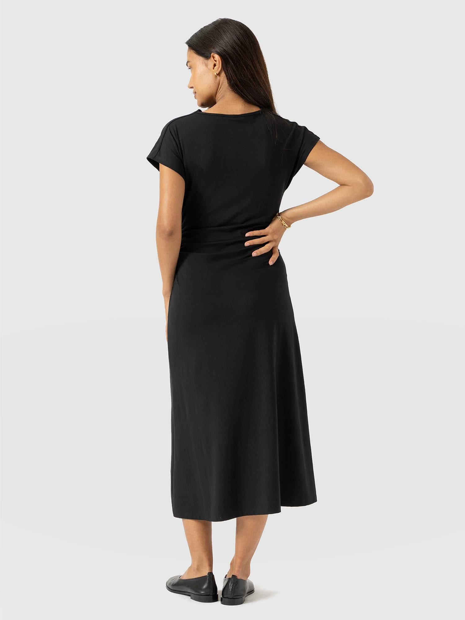 Laurie Cowl Neck Dress - Black - Women's Dresses | Saint + Sofia® UK