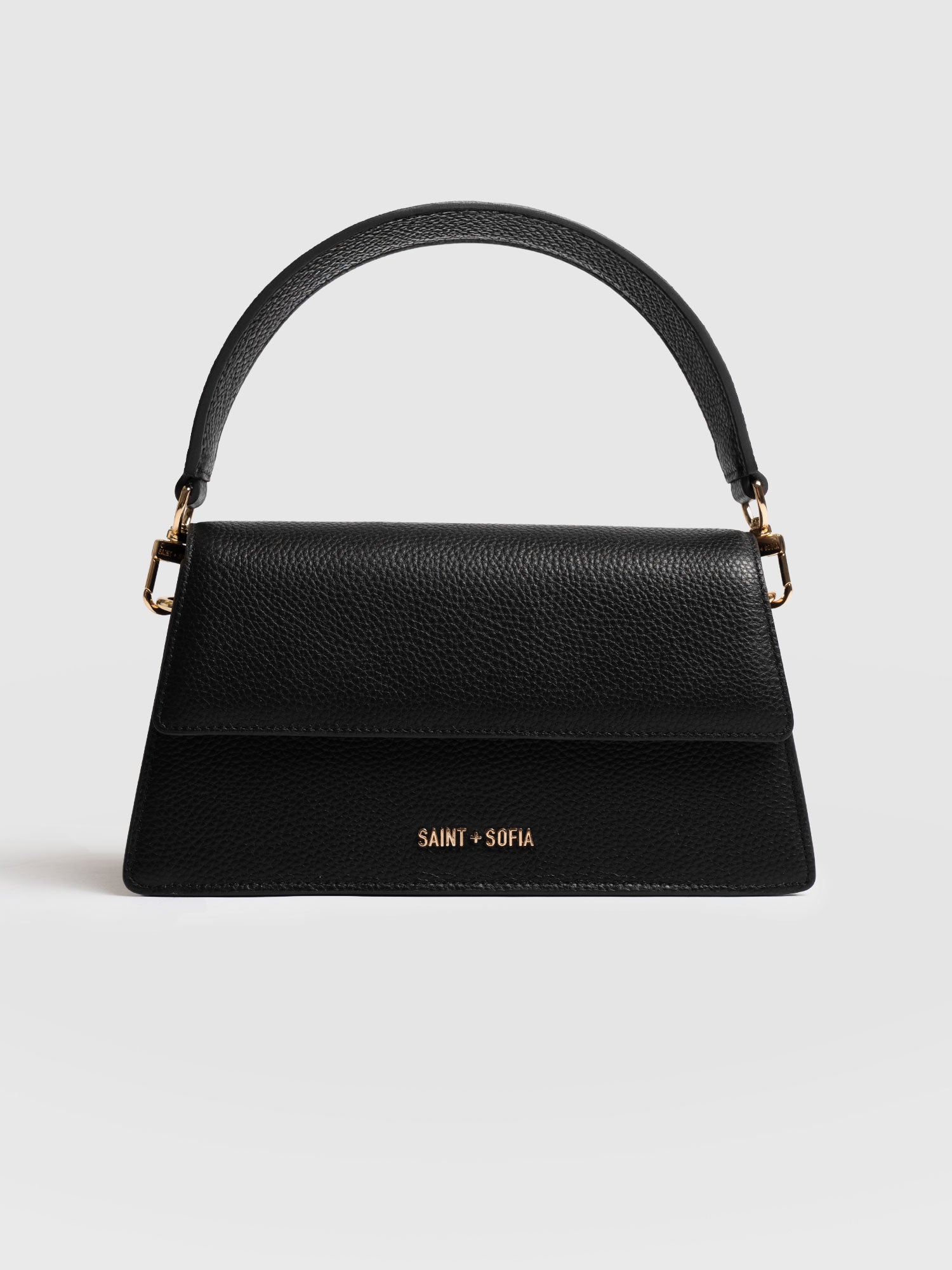 Lennox Half Flap Bag - Black