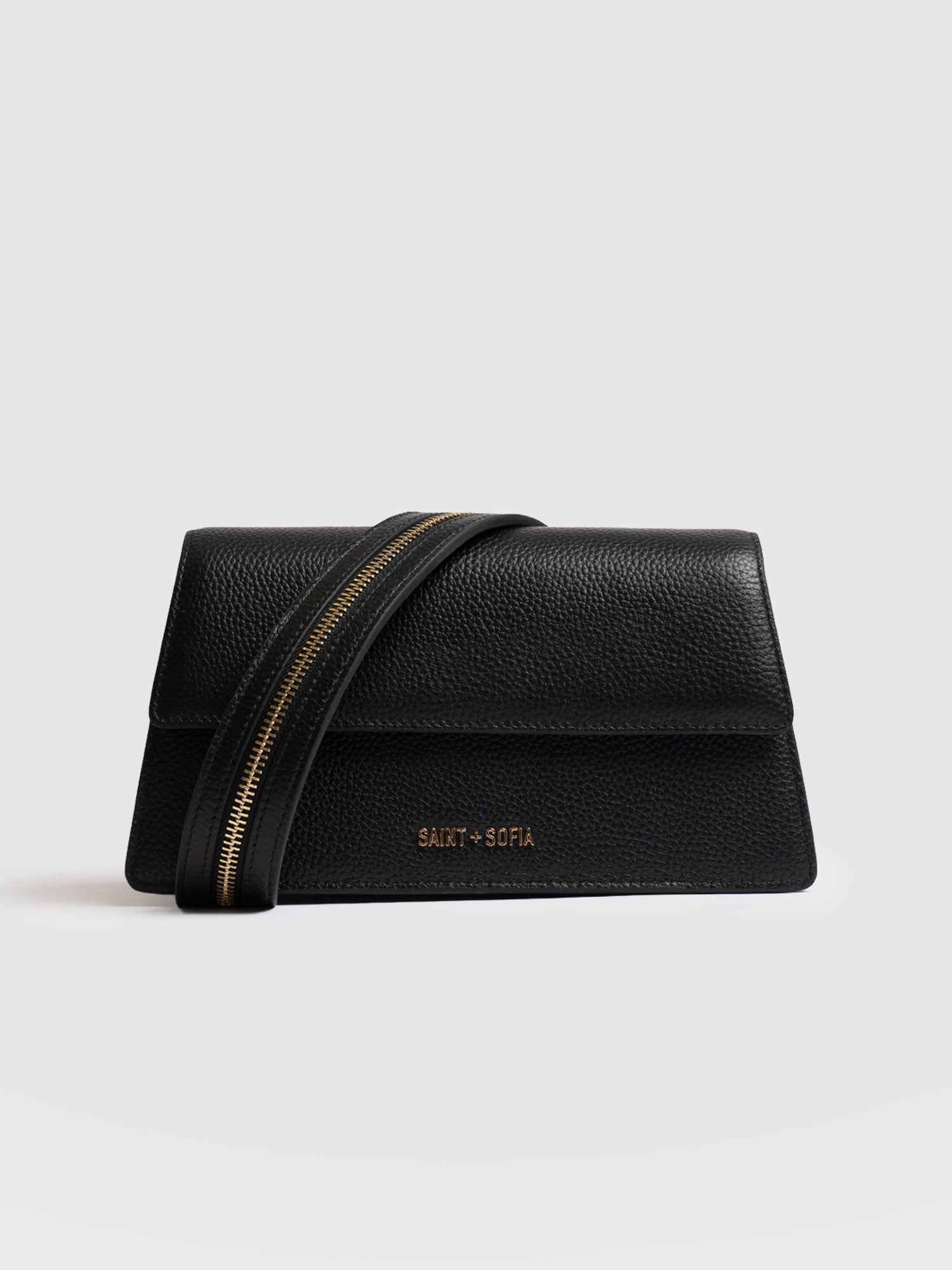 Lennox Half Flap Bag - Black