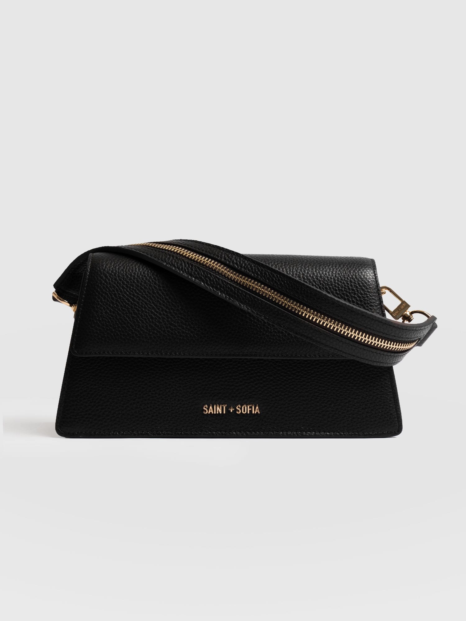 Lennox Half Flap Bag - Black