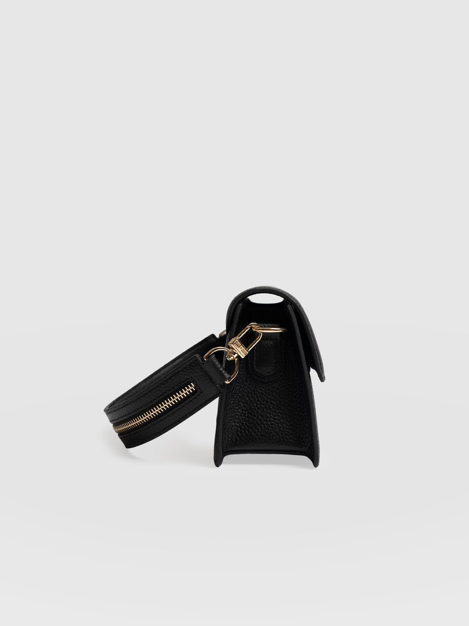 Lennox Half Flap Bag - Black