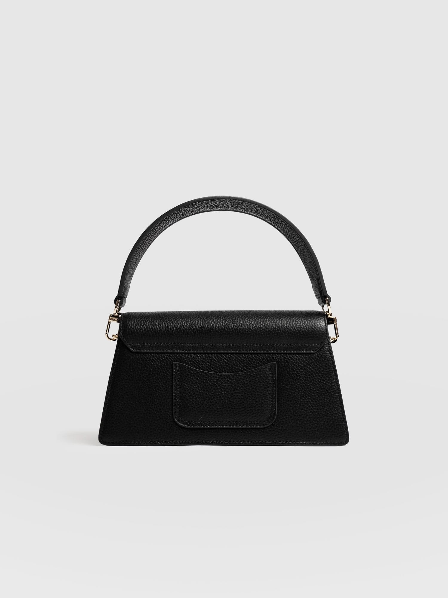 Lennox Half Flap Bag - Black