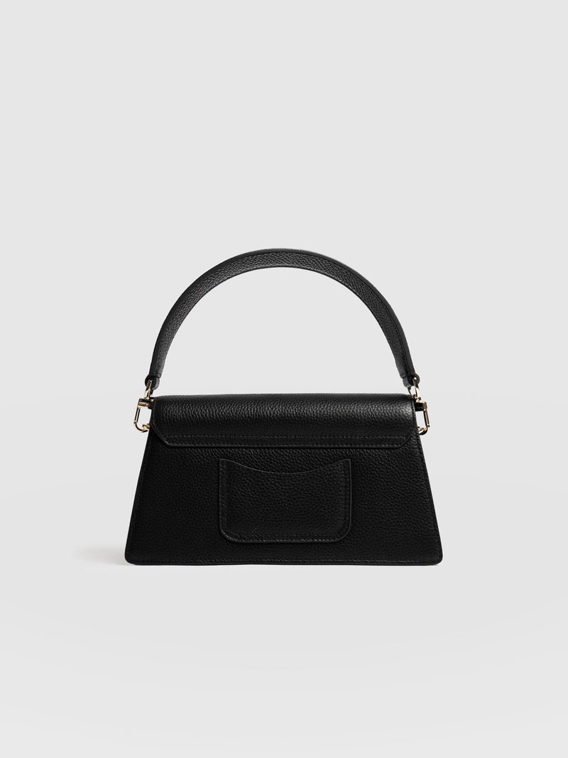 Lennox Half Flap Bag - Black