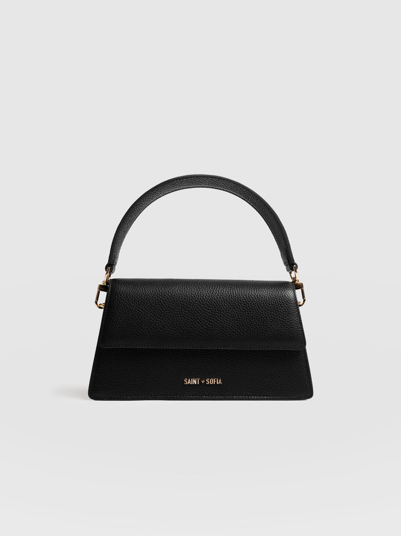 Lennox Half Flap Bag - Black