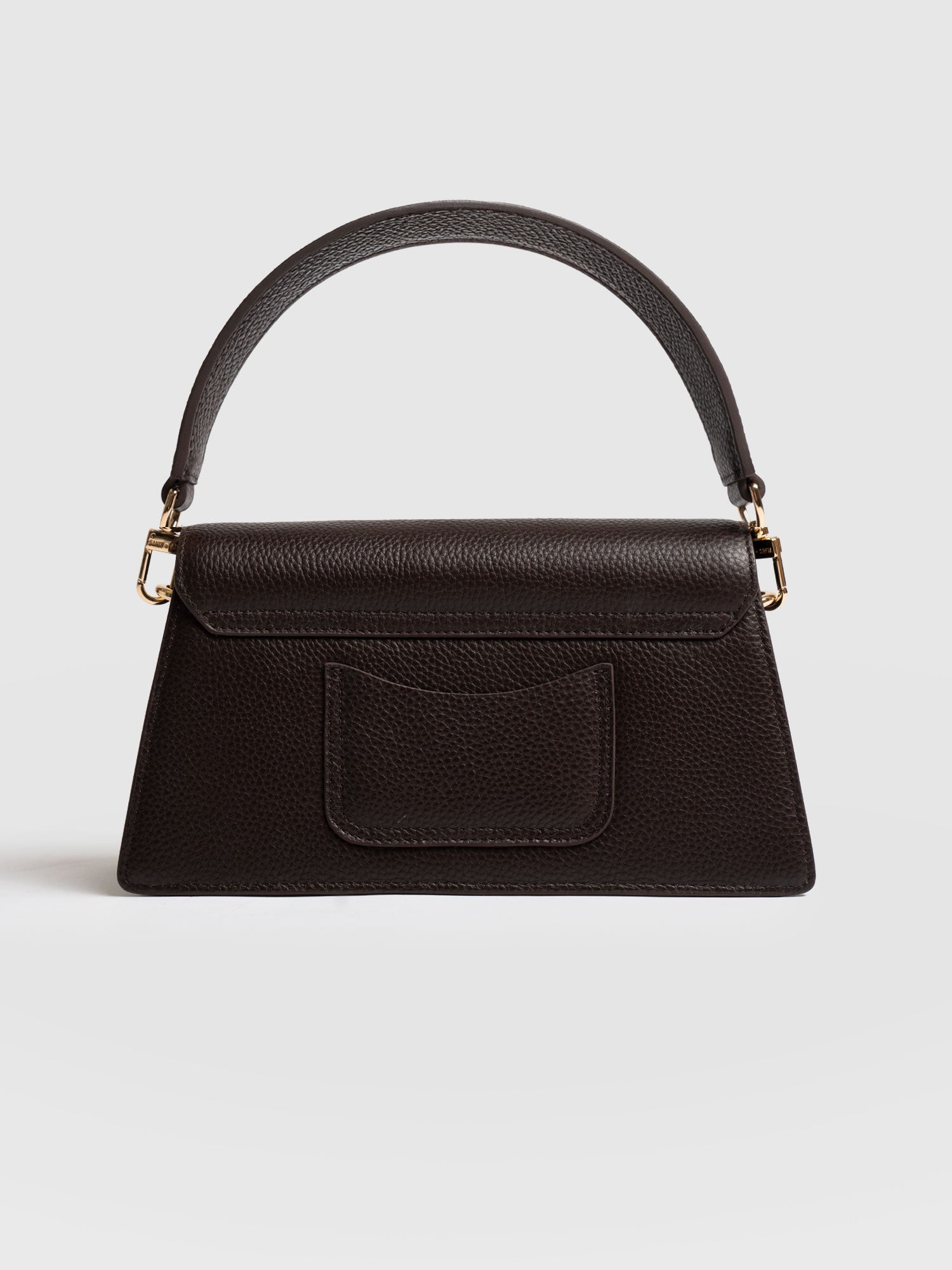 Lennox Half Flap Bag - Chocolate