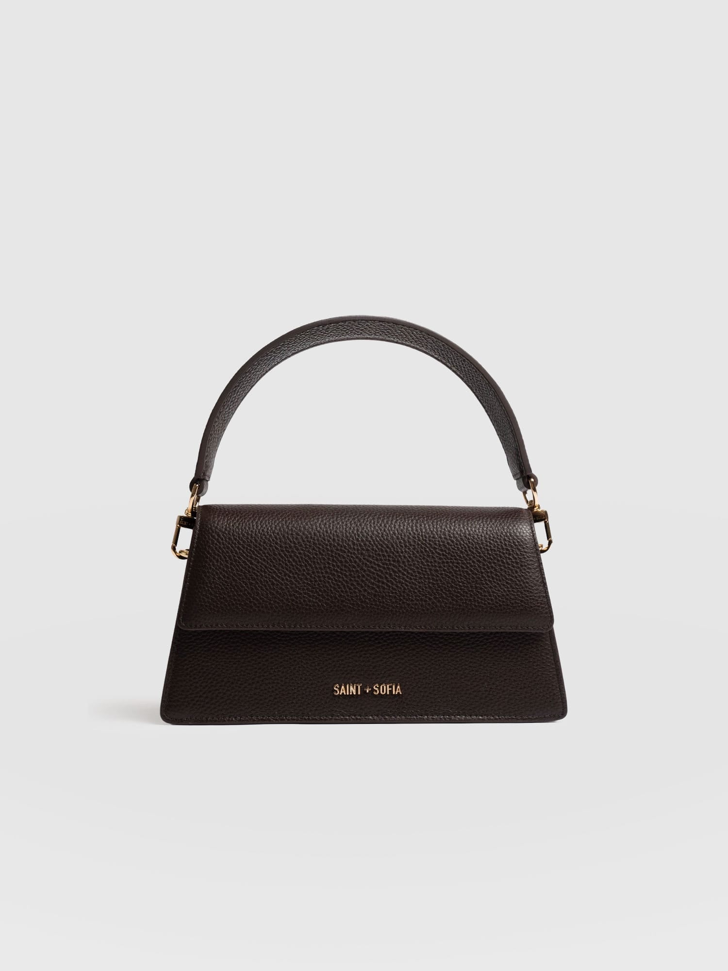 Lennox Half Flap Bag - Chocolate