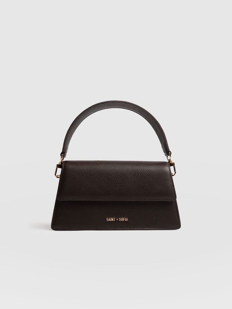 Lennox Half Flap Bag - Chocolate