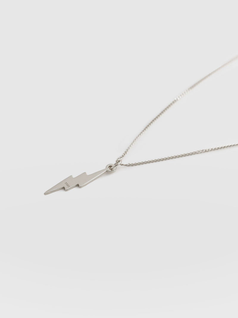 Lightning Necklace - Silver