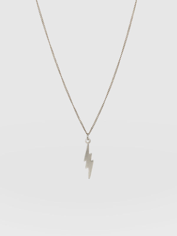Lightning Necklace - Silver