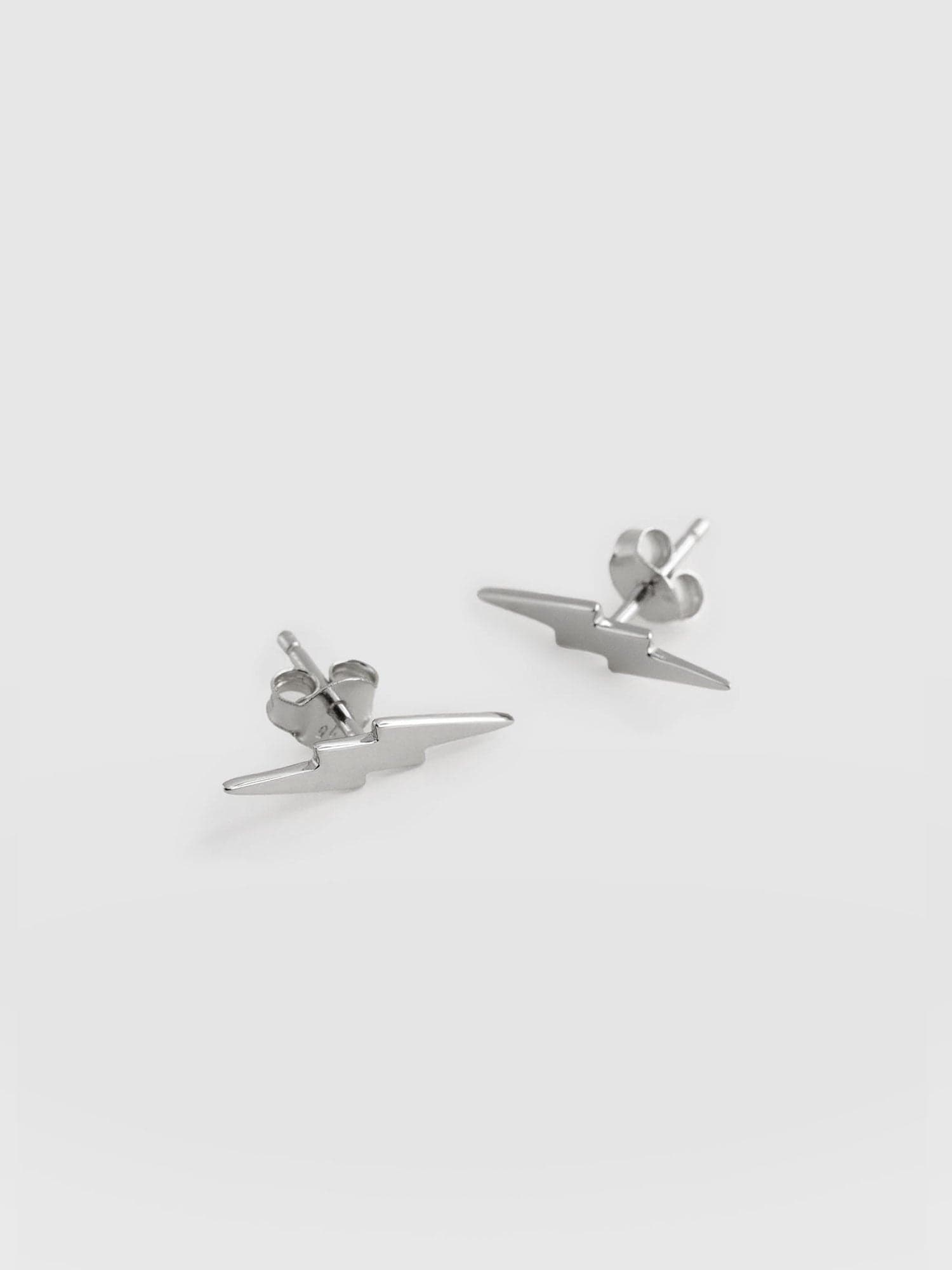 Lightning Earrings - Silver