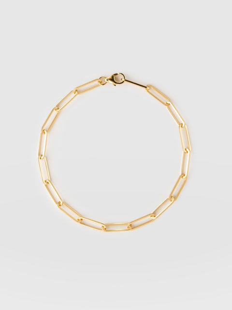 Link Chain Bracelet Gold - Women's Jewellery | Saint + Sofia® UK