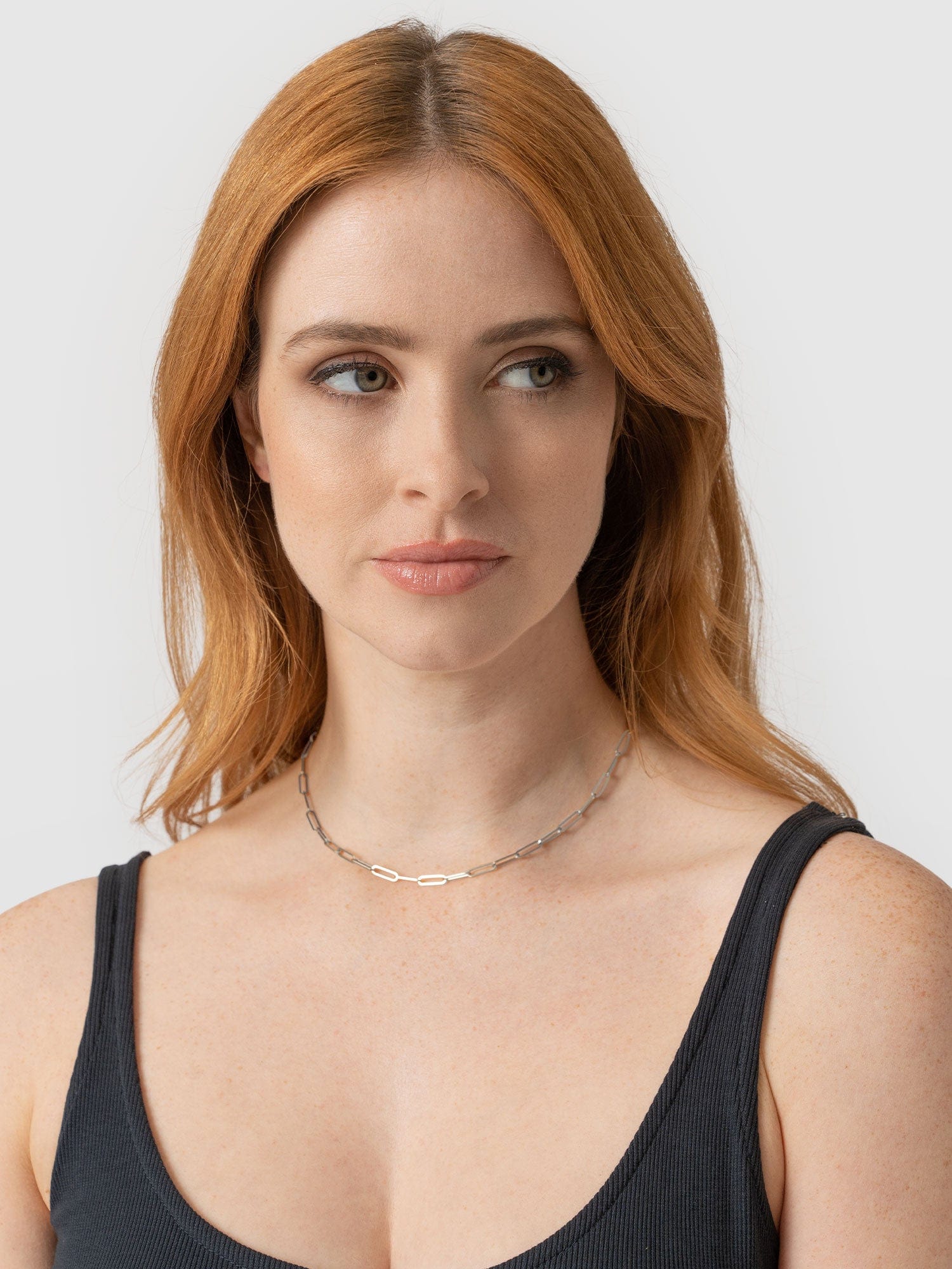 Link Chain Necklace Silver - Women's Jewellery | Saint + Sofia® UK