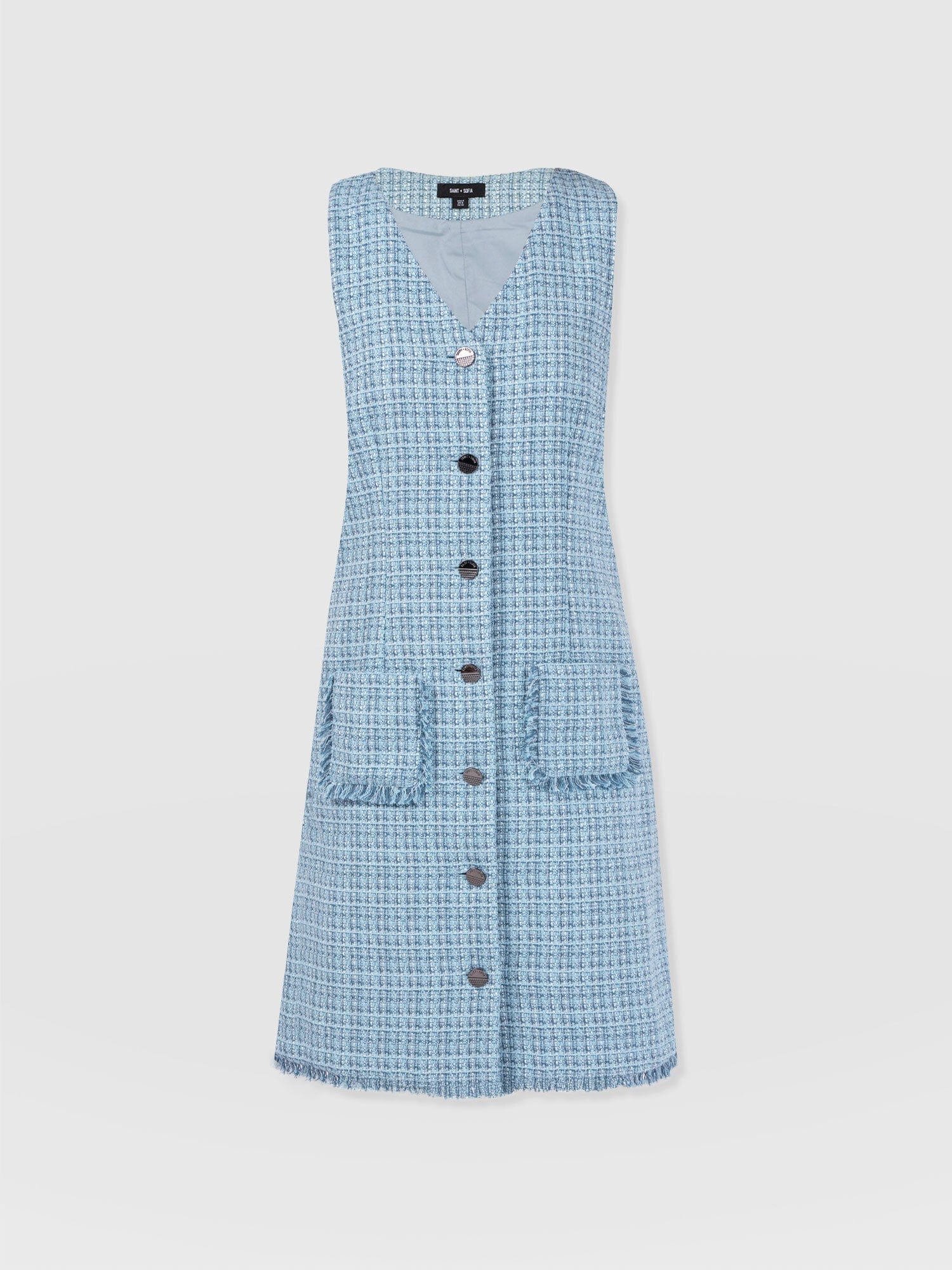 Luther Mini Dress - Pale Blue