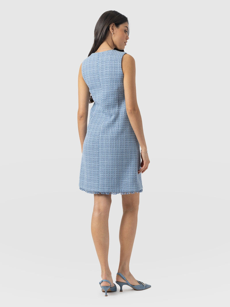 Luther Mini Dress Pale Blue - Women's Dresses | Saint + Sofia® UK