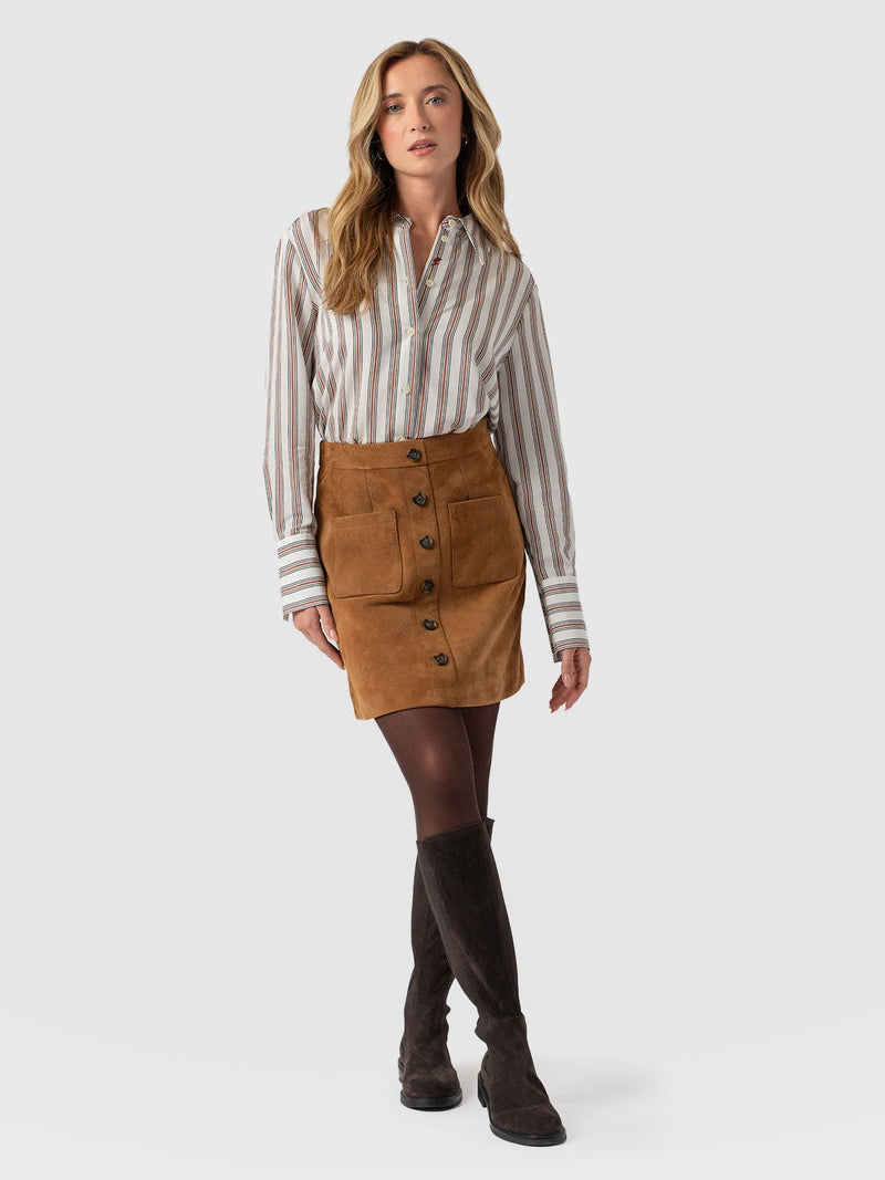 Luther Mini Skirt - Tan