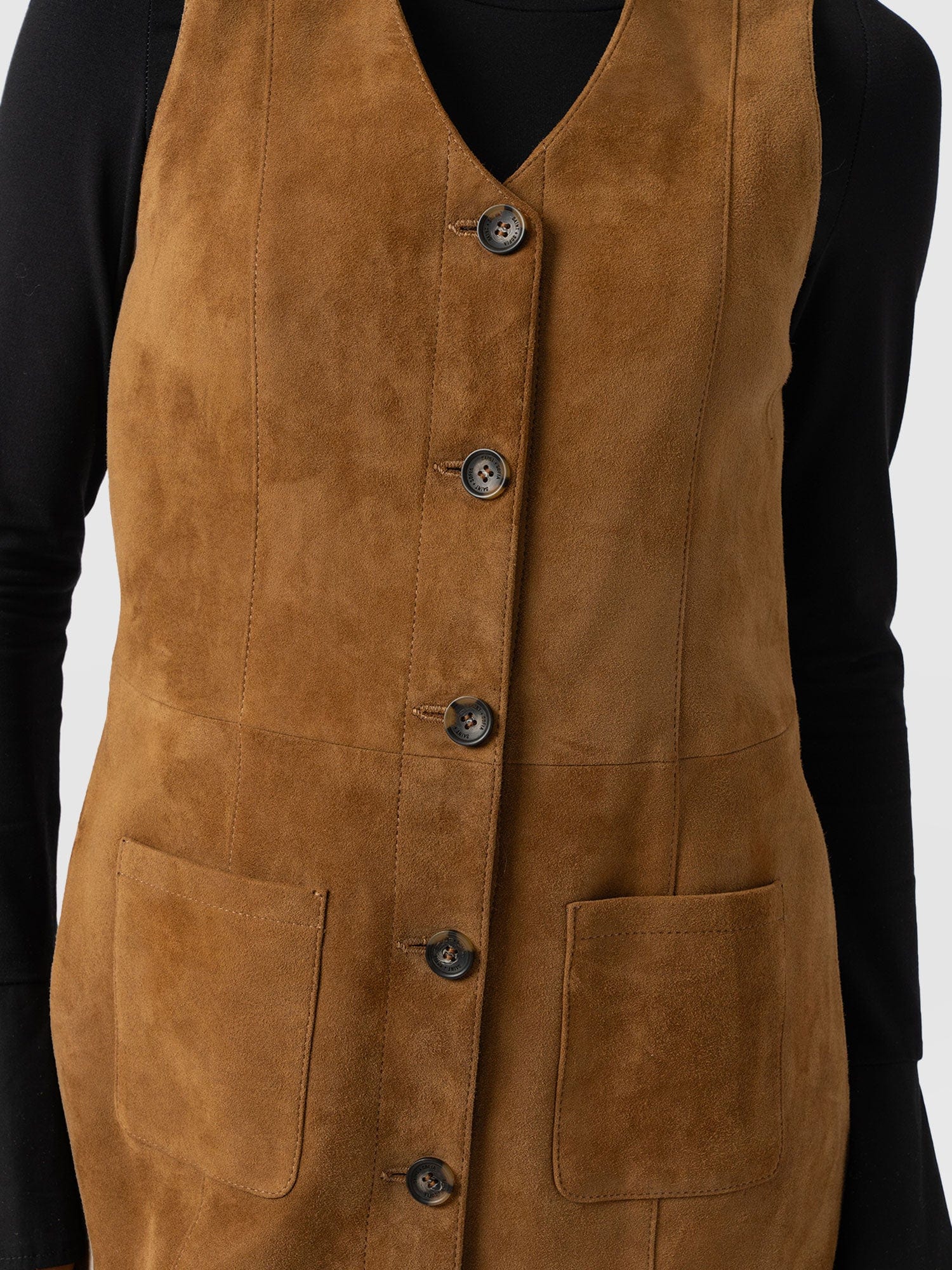 Luther Suede Mini Dress - Camel