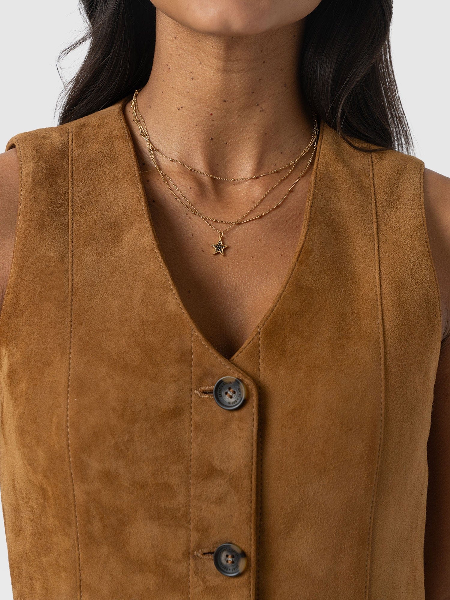 Luther Suede Mini Dress - Camel - Women's Dresses | Saint + Sofia® UK