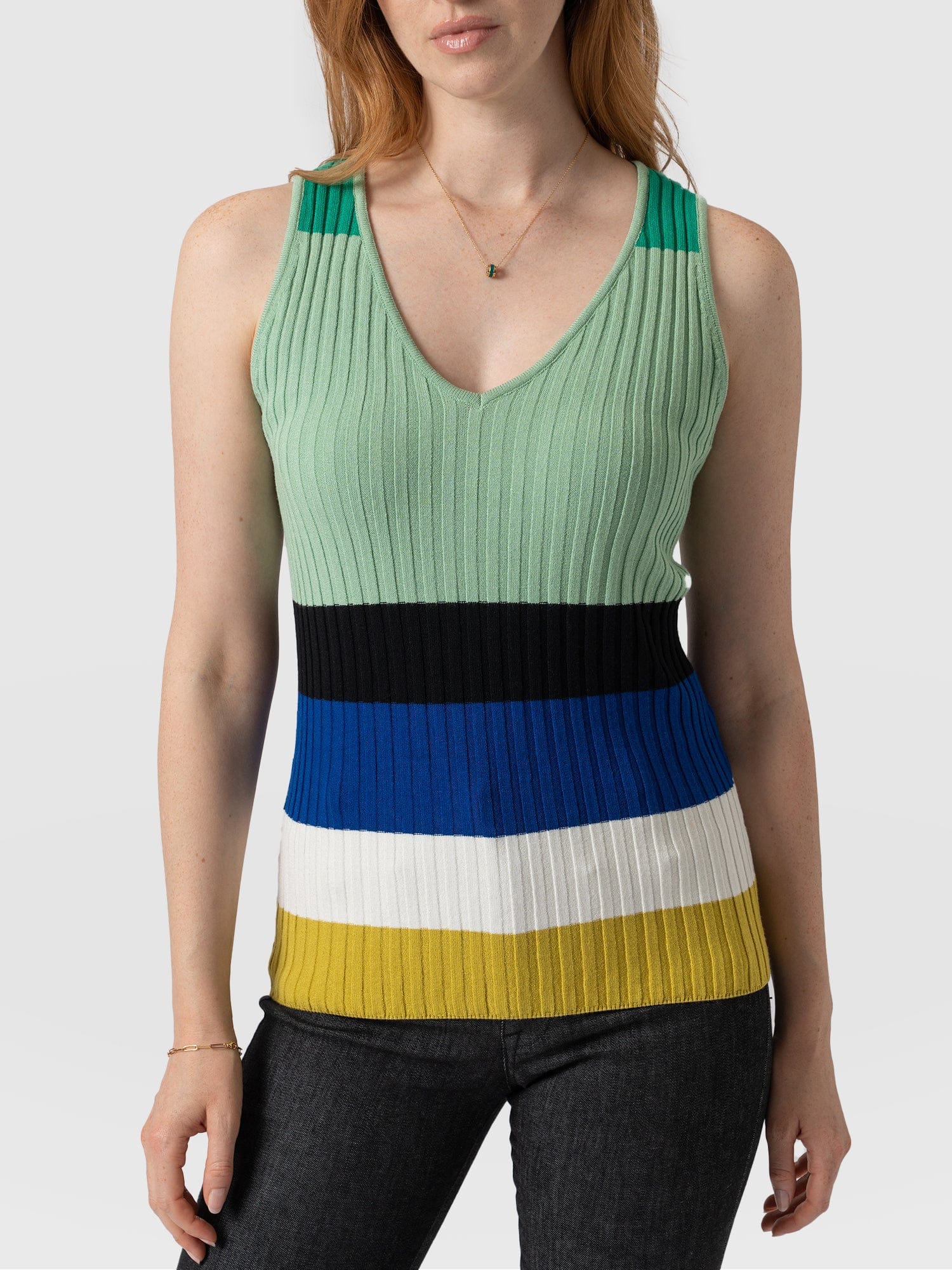 Maar Knit Vest Top - Multi