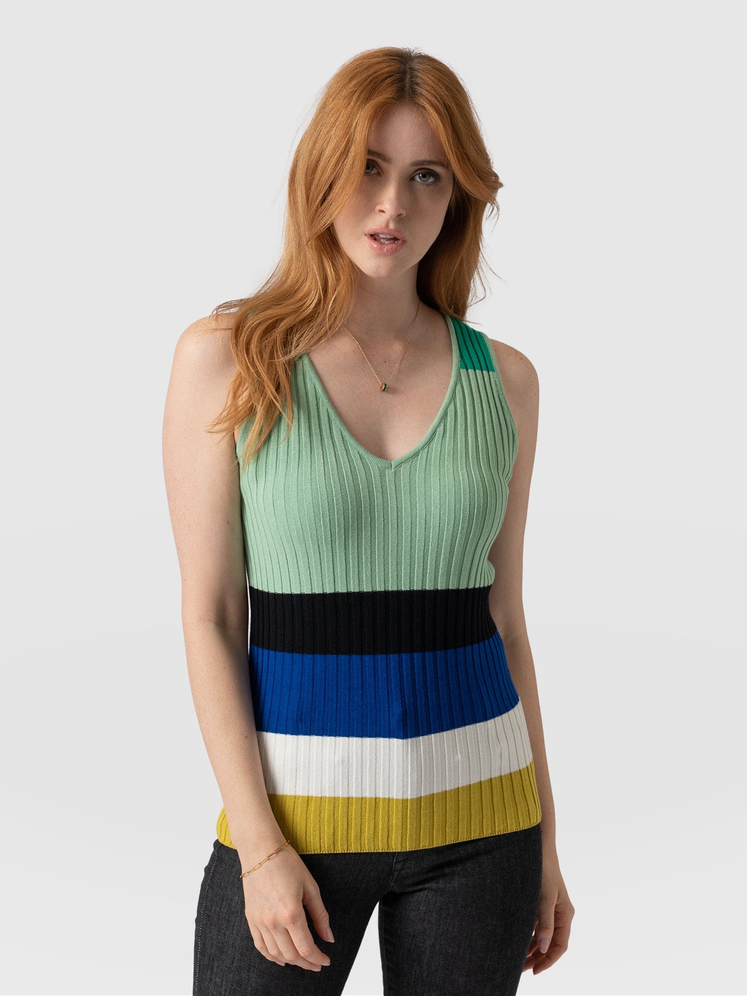 Maar Knit Vest Top - Multi